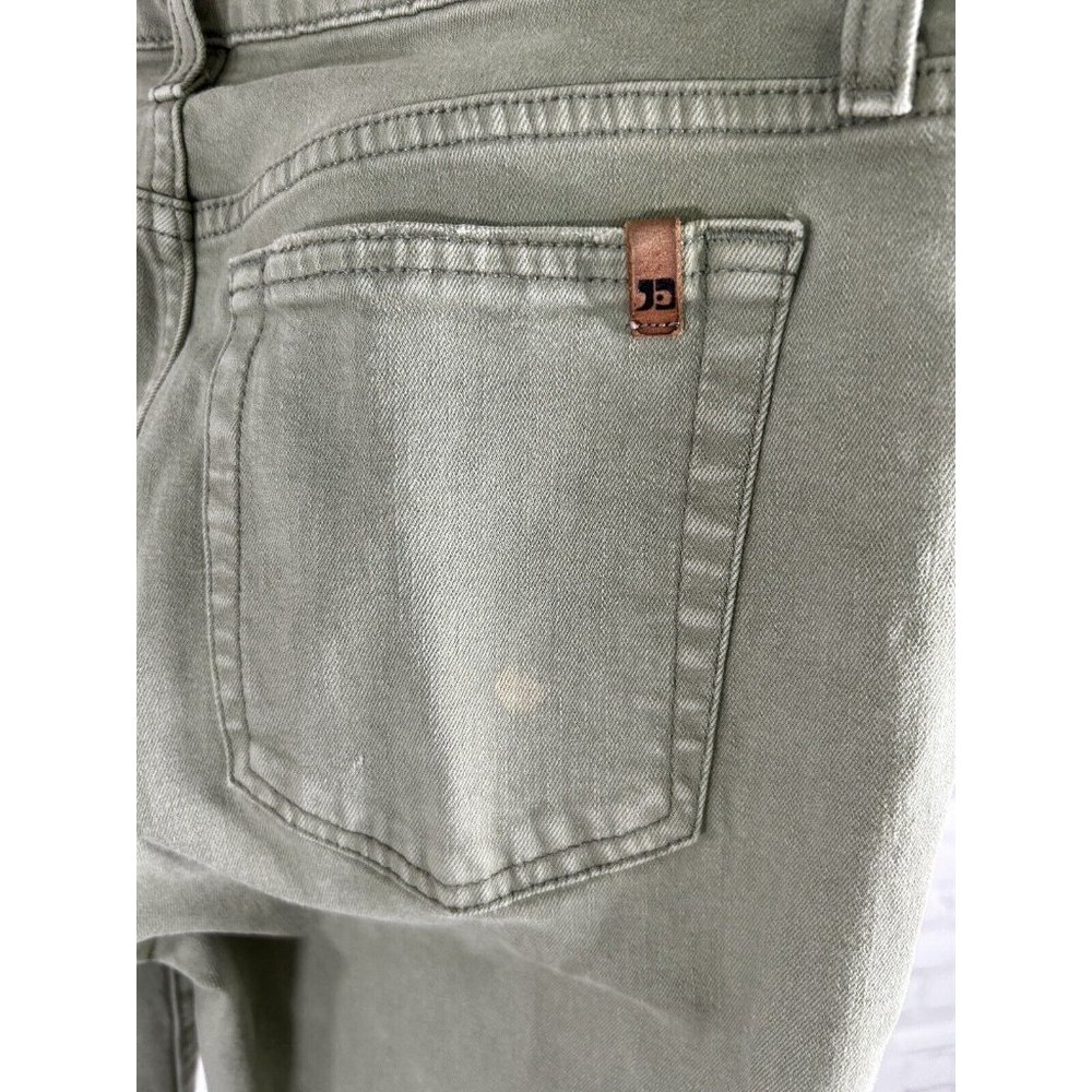 Joe's Jeans Military Green Distressed Skinny Ankle Mid Rise Jeans Pants (30x28) - Picture 9 of 13